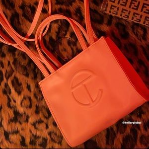 Telfar small pink bag